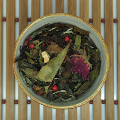 Rose/Raspberry - Maustettu valkoinen tee